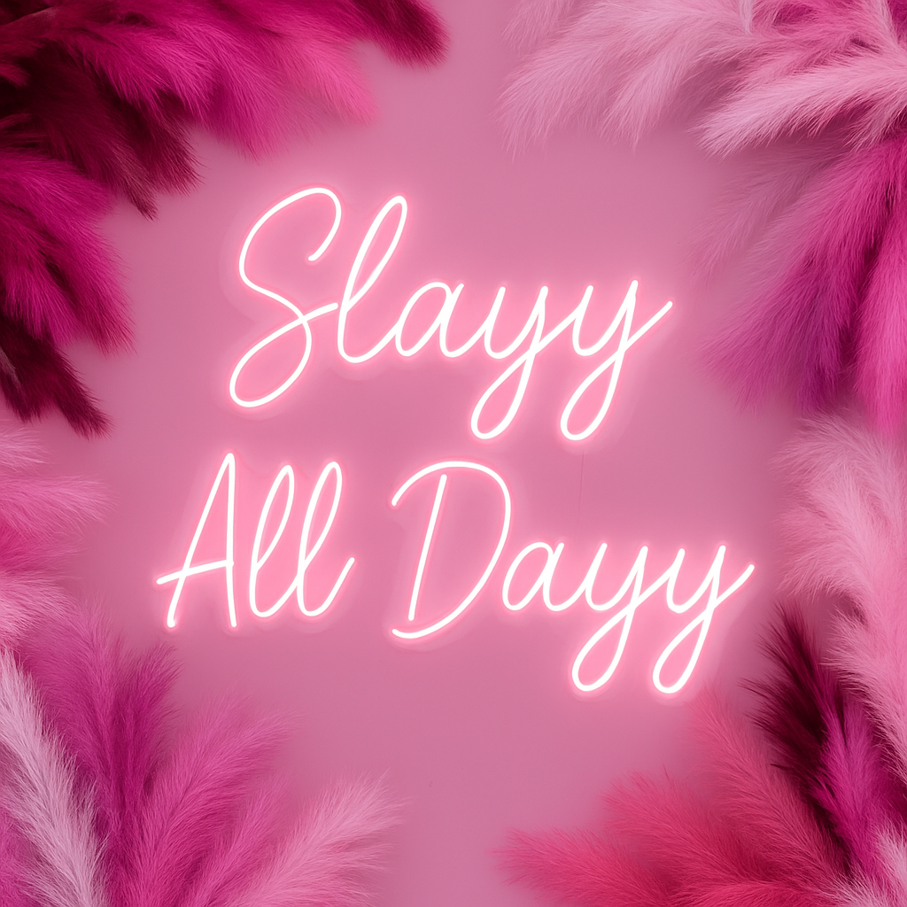Slayy All Dayy Neon sign