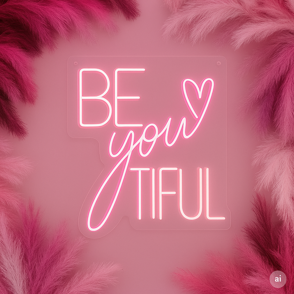 Be-YOU-tiful Neon sign