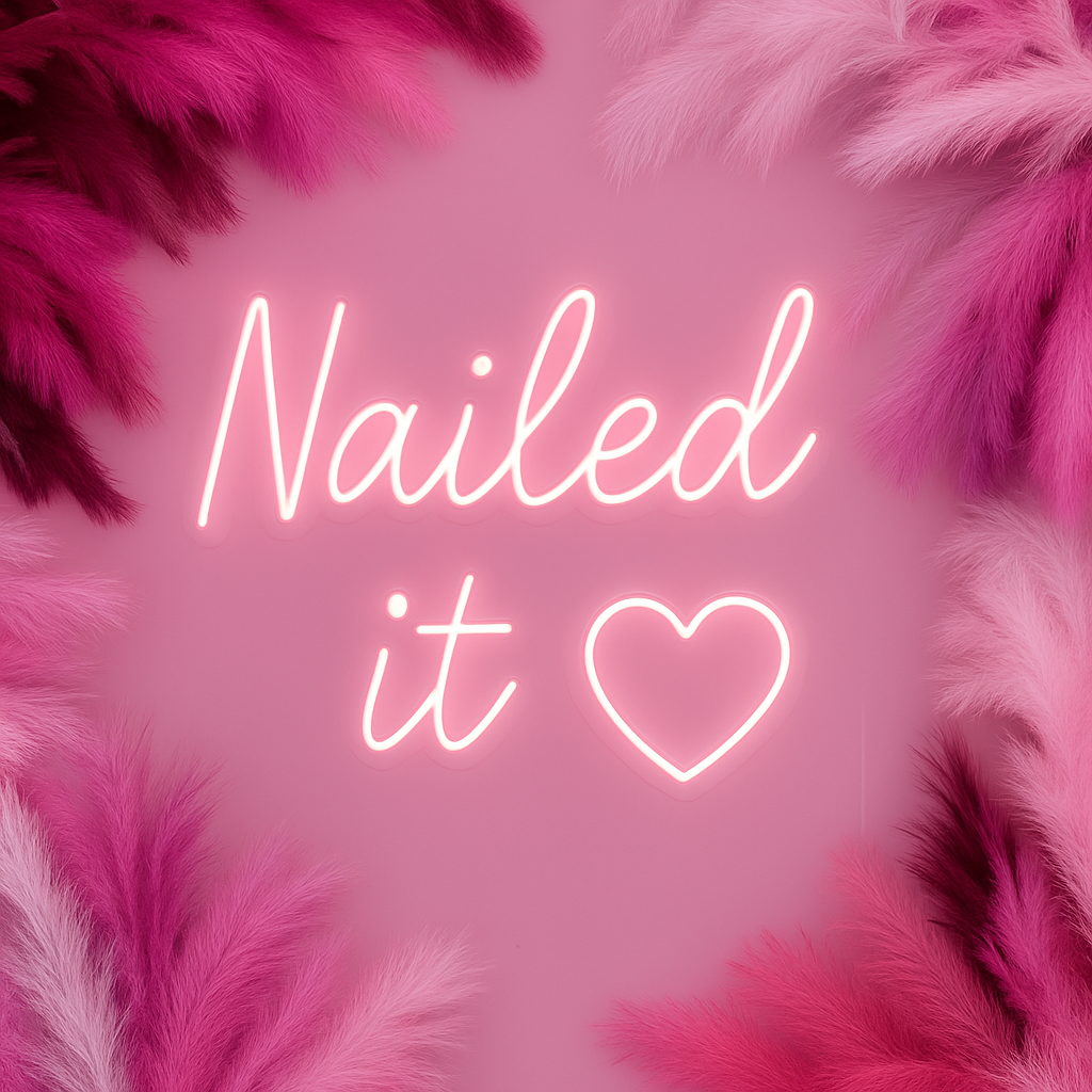 Nailed It π
β Neon Sign for Nail Salons & Beauty Corners