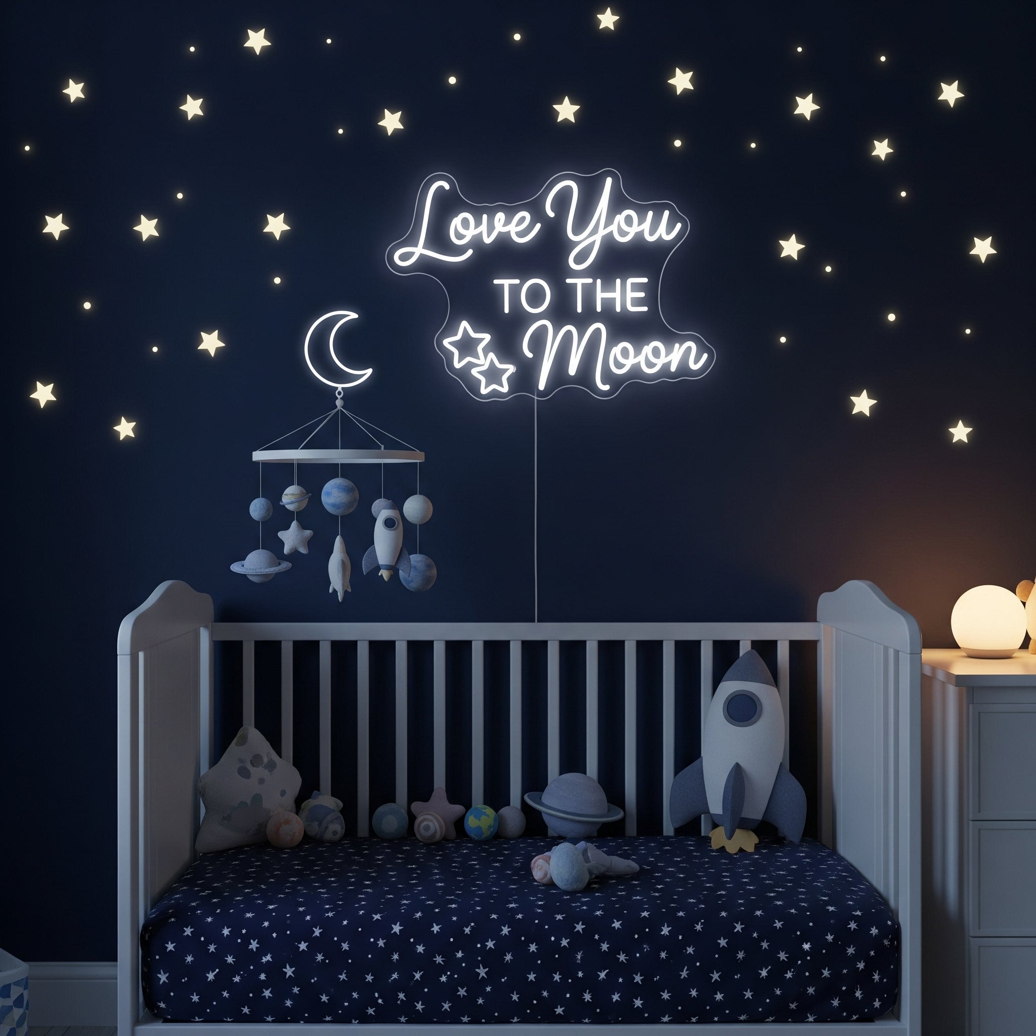 Love You to the Moon Neon Sign