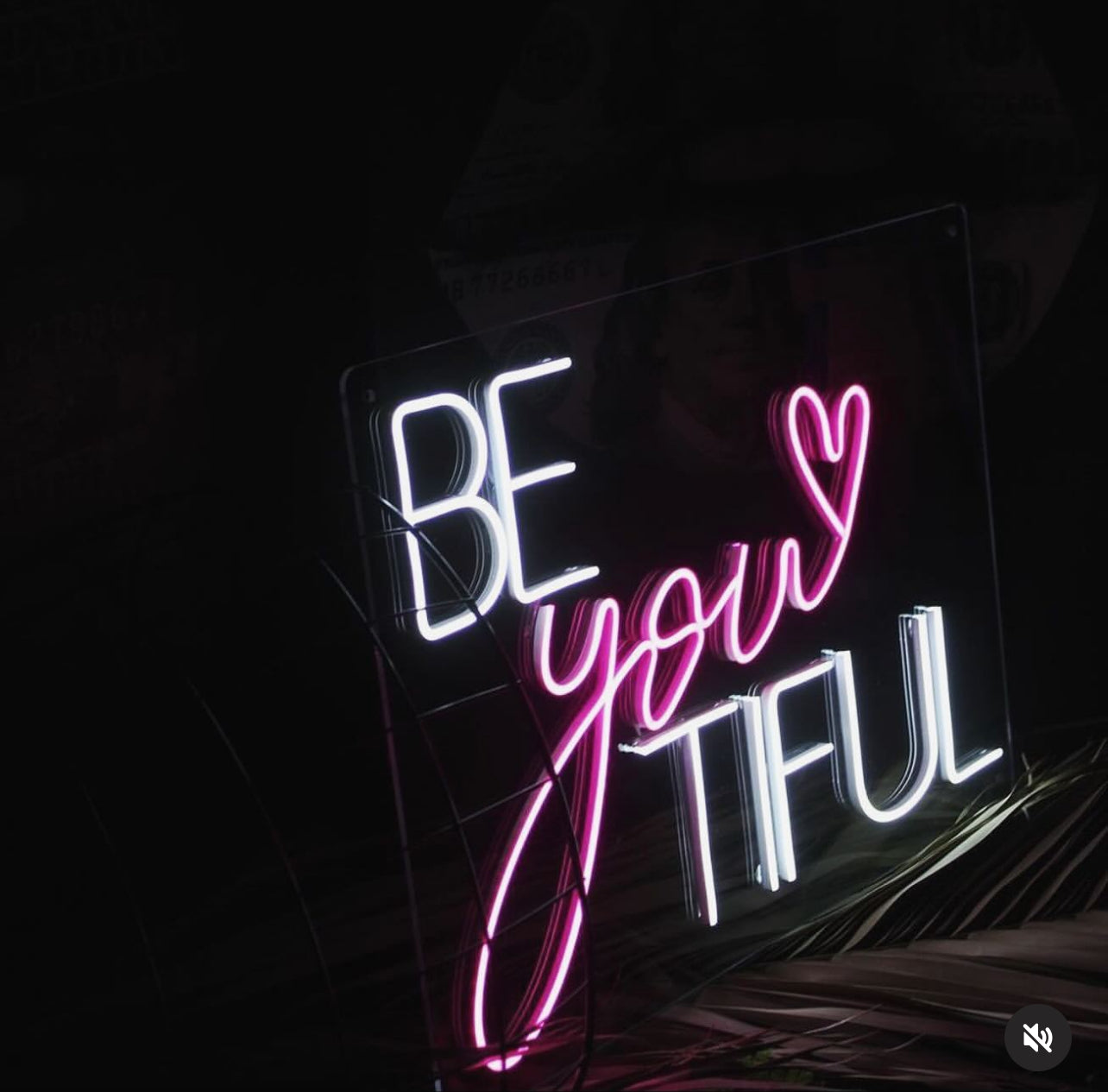 Be-YOU-tiful Neon sign