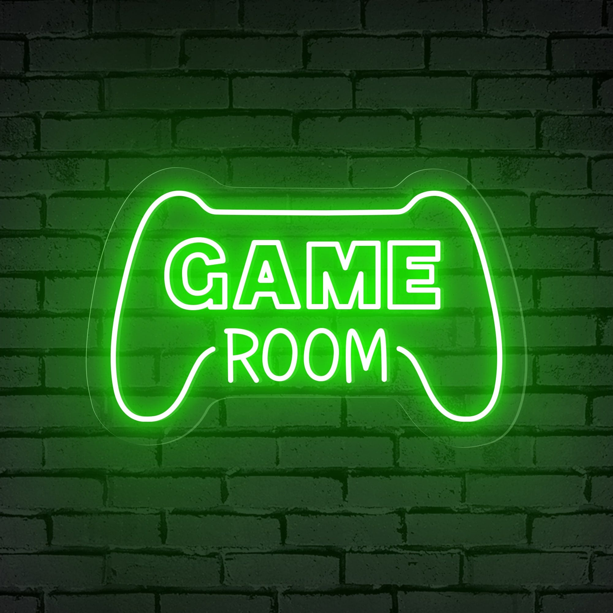 "GAME ROOM" Words Console Controller Neon Sign