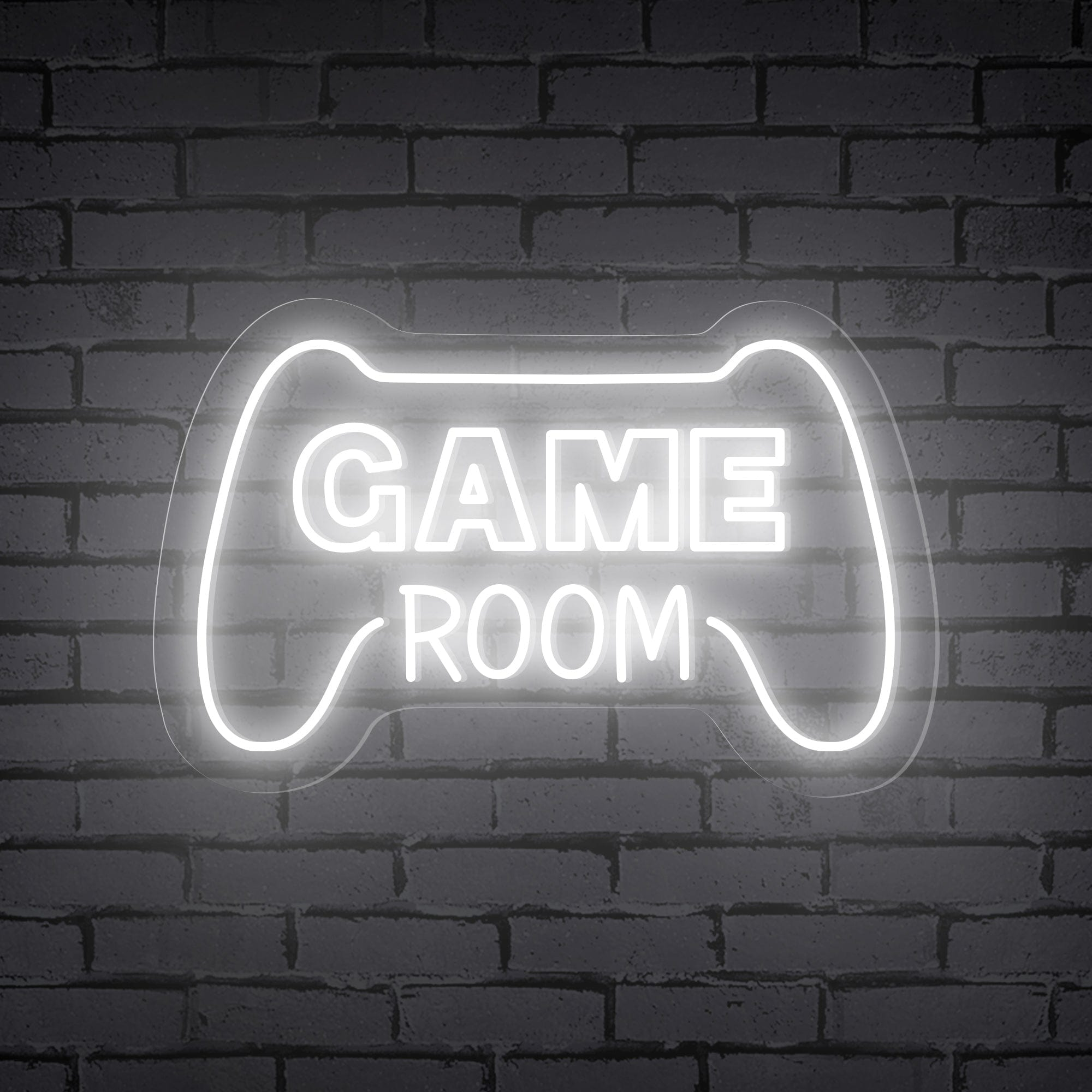 "GAME ROOM" Words Console Controller Neon Sign