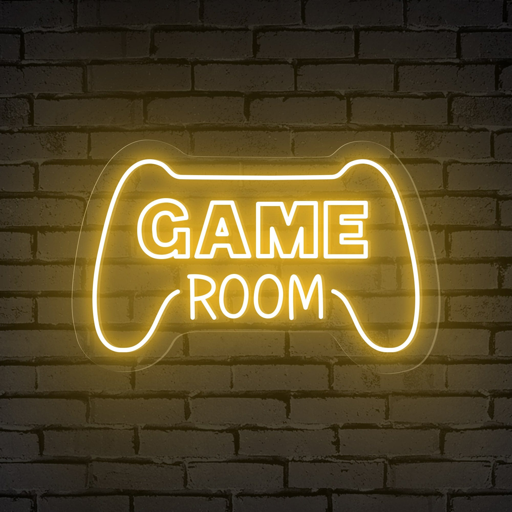 "GAME ROOM" Words Console Controller Neon Sign
