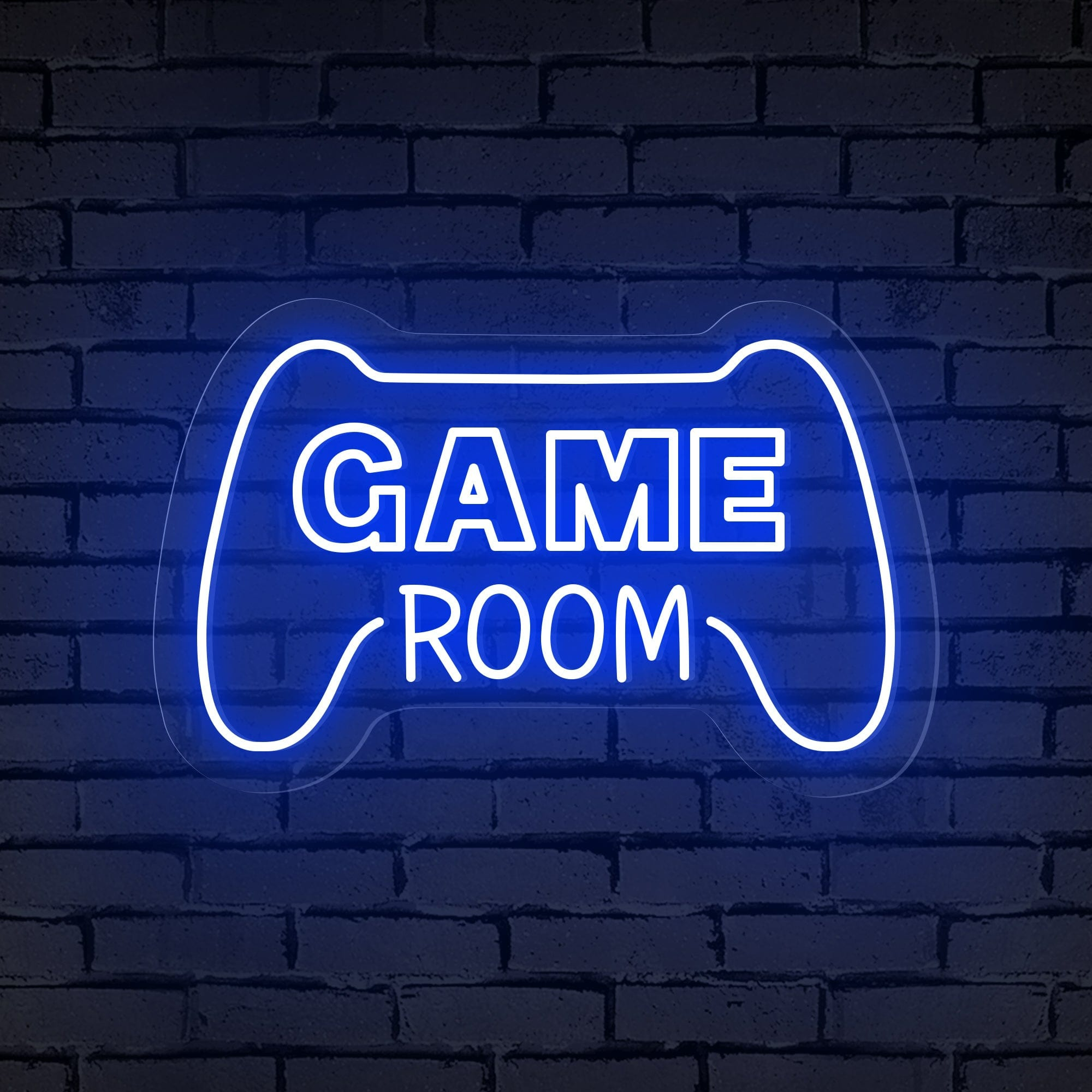 "GAME ROOM" Words Console Controller Neon Sign