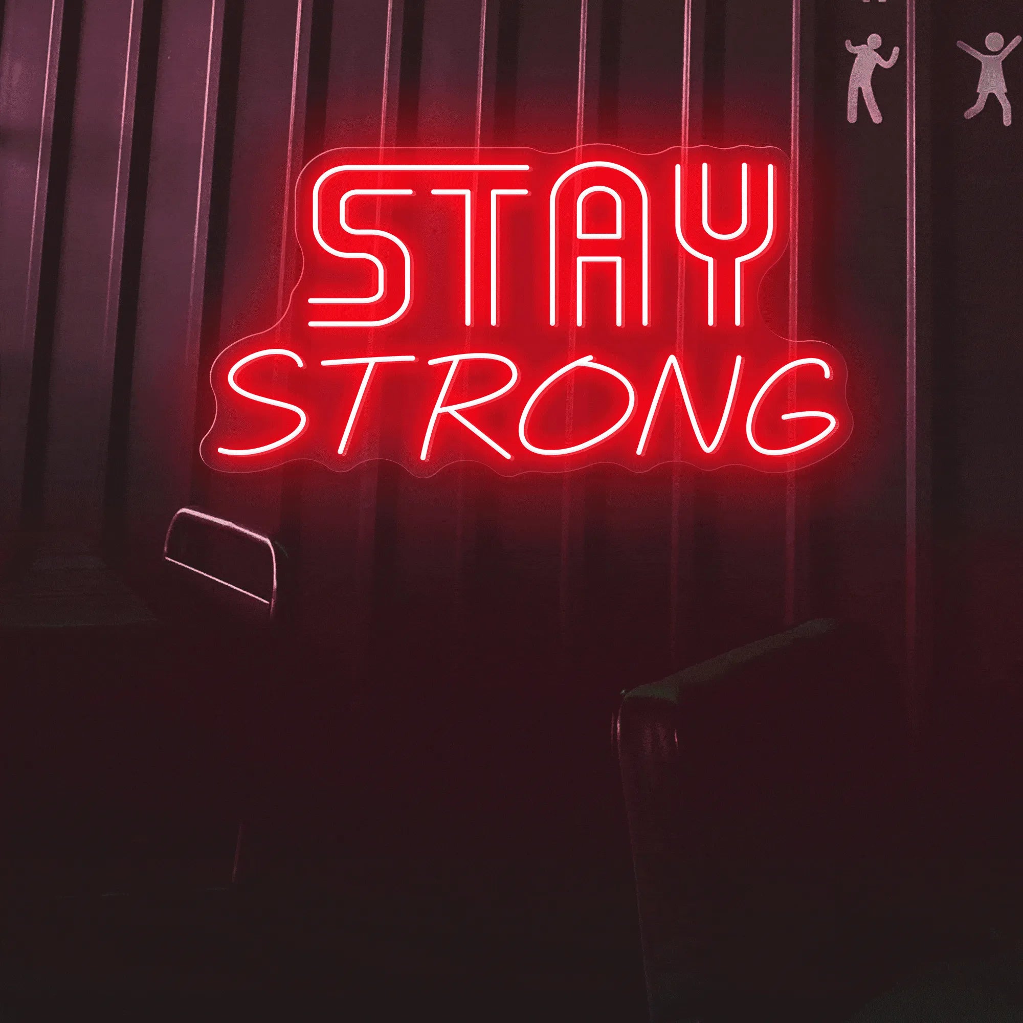 Multicolor "STAY STRONG" Words Magic LED Neon Sign