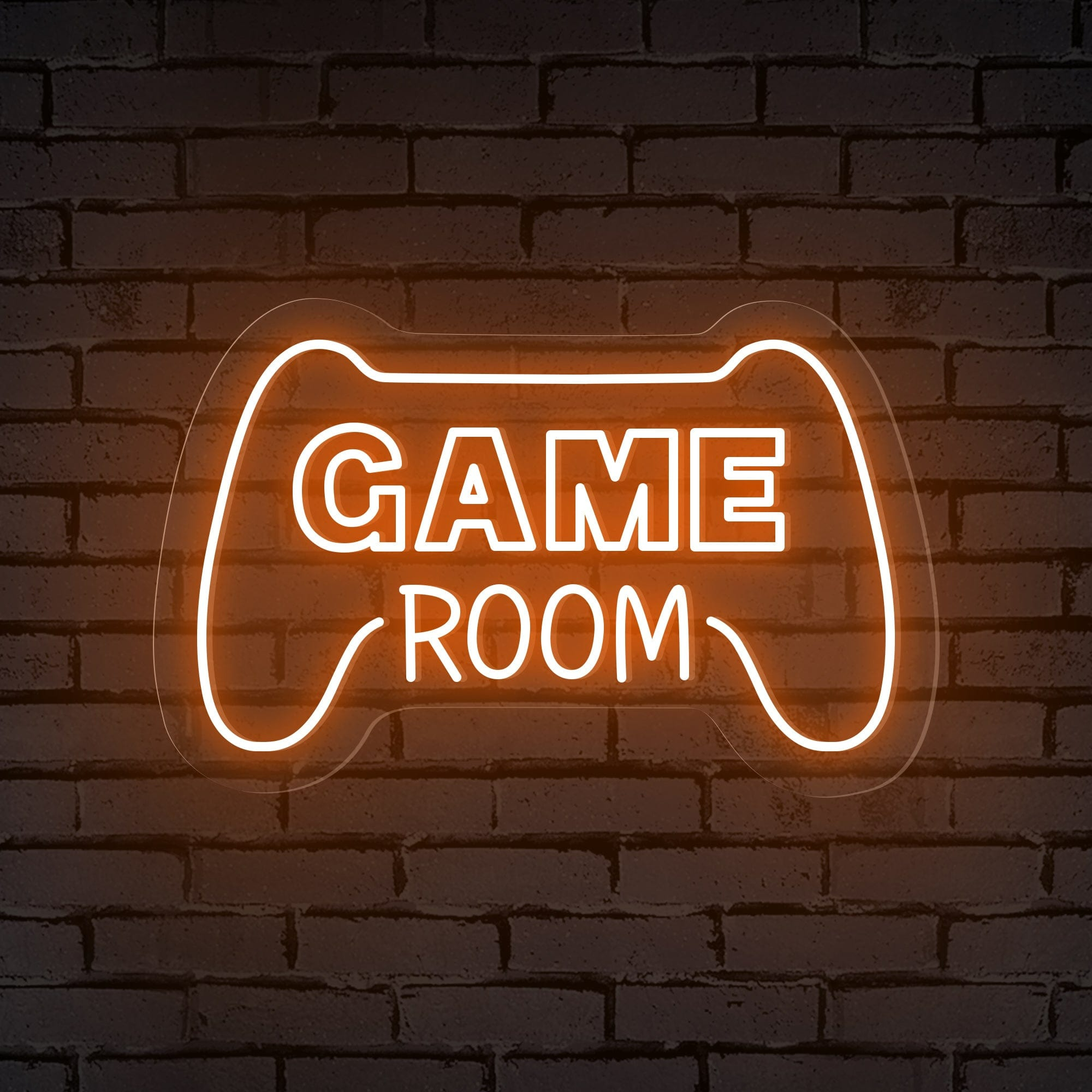 "GAME ROOM" Words Console Controller Neon Sign