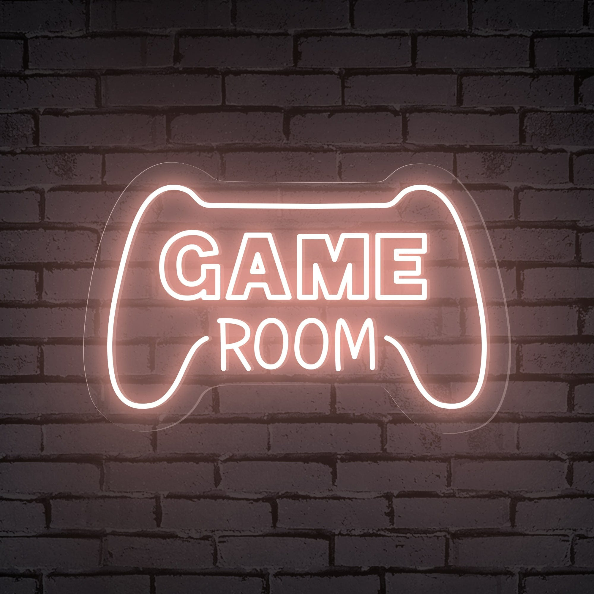 "GAME ROOM" Words Console Controller Neon Sign