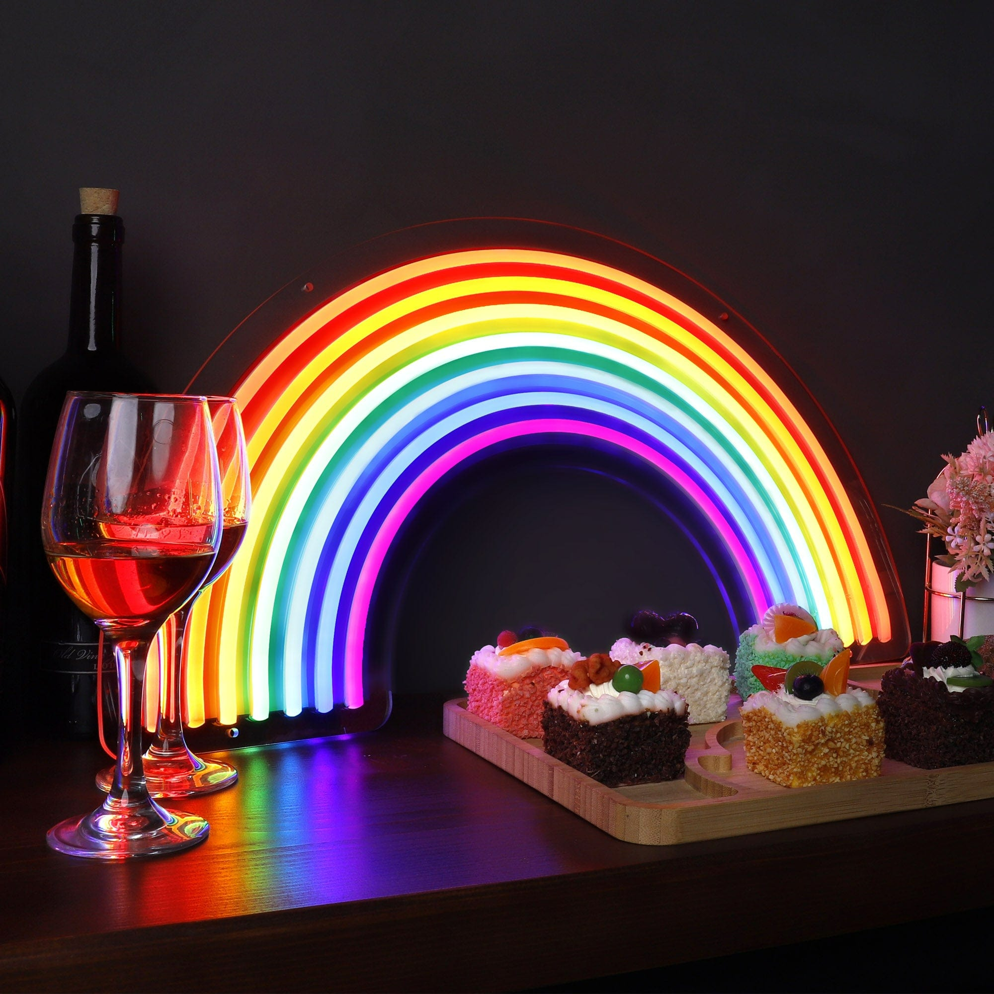 Multicolor Rainbow Neon Sign for Room
