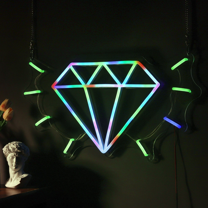 Diamond Magic LED Neon Sign for Room