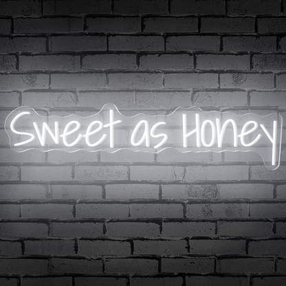 Neon Room Sign With "Sweet as Honey"