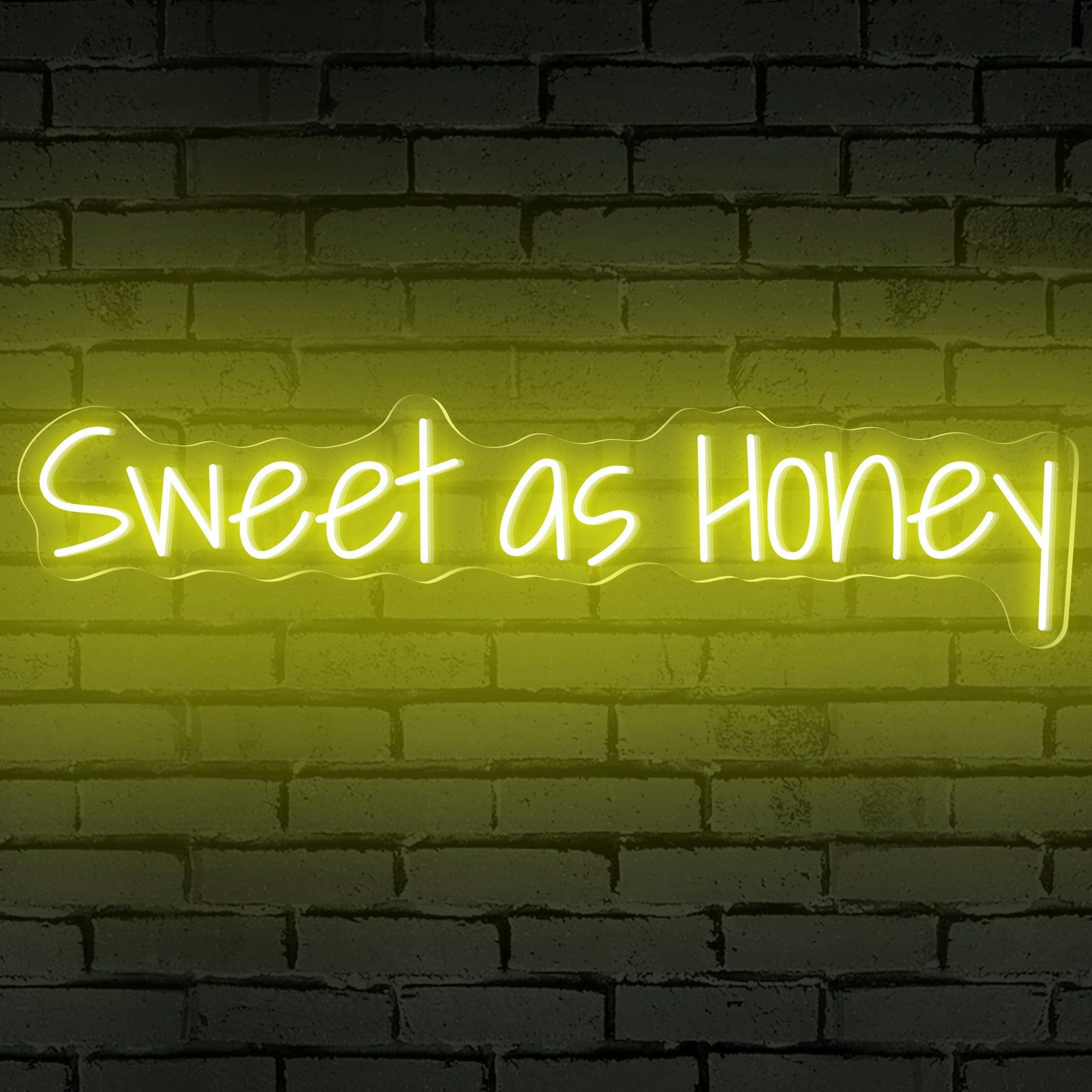 Neon Room Sign With "Sweet as Honey"