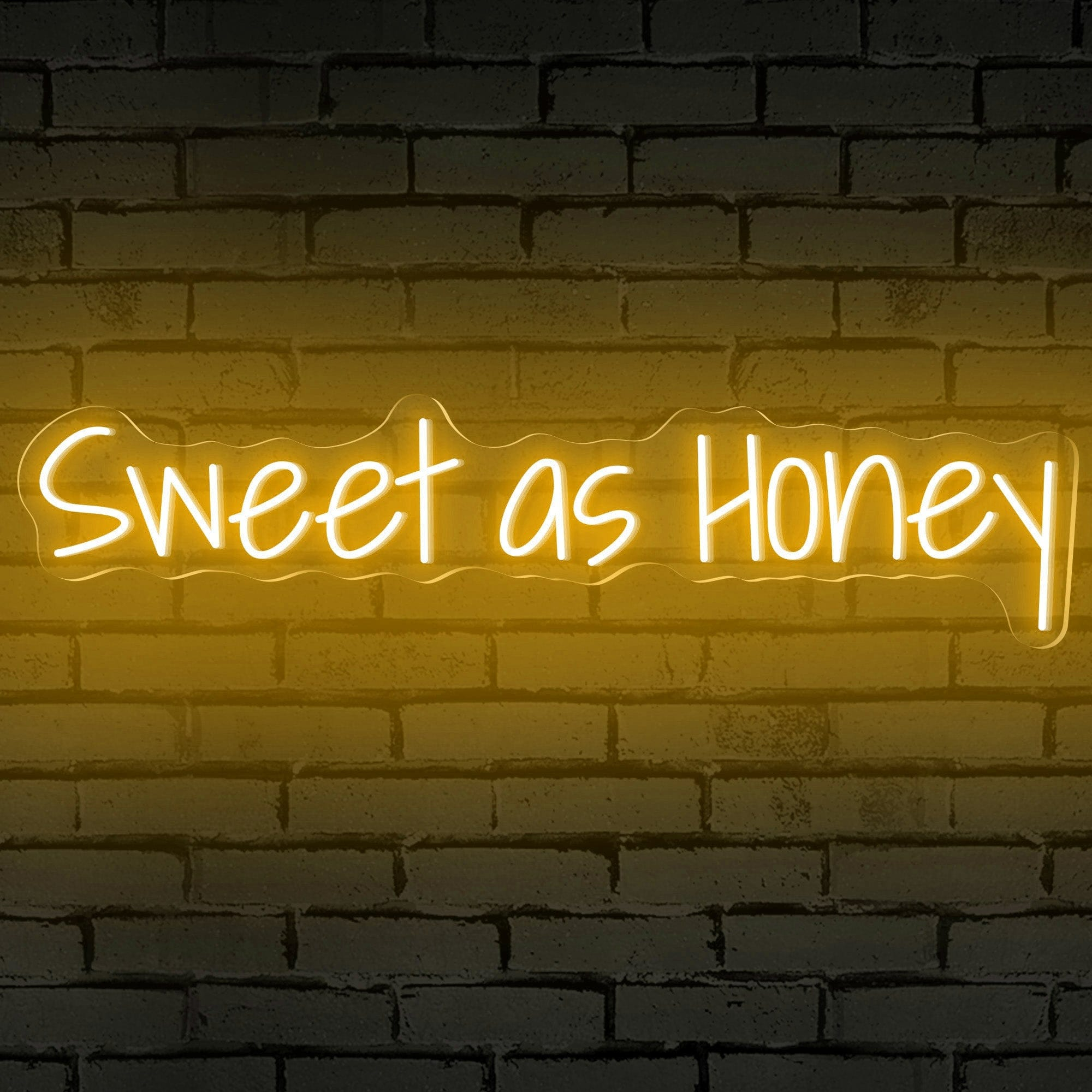 Neon Room Sign With "Sweet as Honey"
