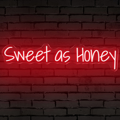 Neon Room Sign With "Sweet as Honey"