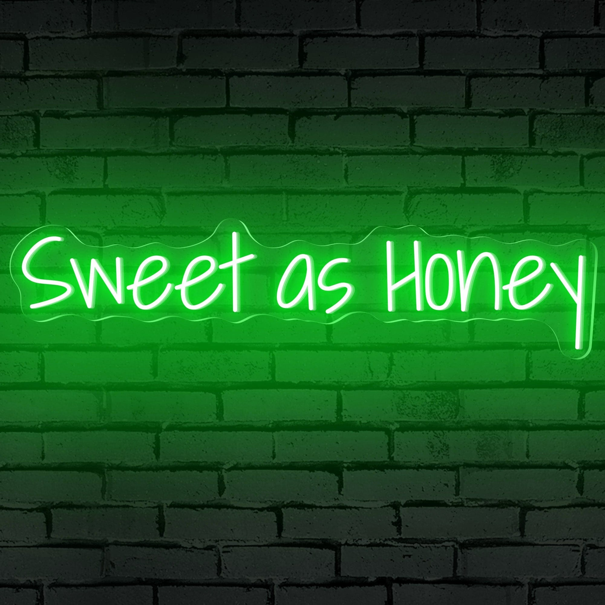 Neon Room Sign With "Sweet as Honey"