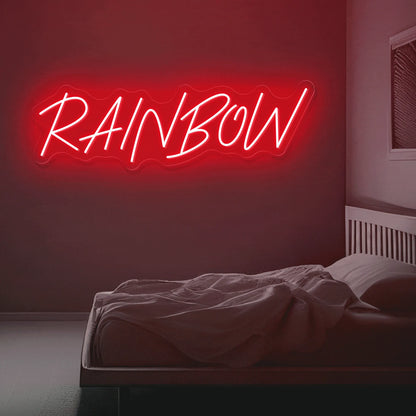 Magic LED Neon Sign "RAINBOW" Letters in Multiple Colors