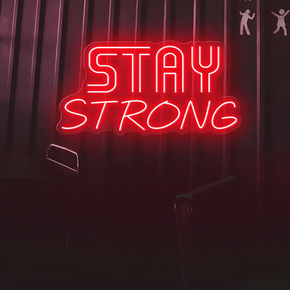 Multicolor "STAY STRONG" Words Magic LED Neon Sign